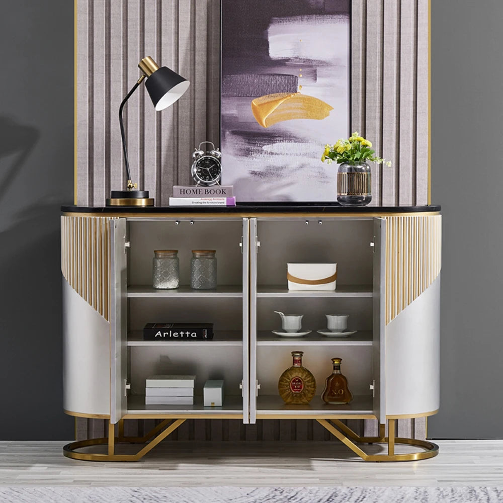 Living Room Storage Cabinet Metal Design Big Showcase Wine Sideboard Luxury Bedroom Meuble De Rangements Home Accessories
