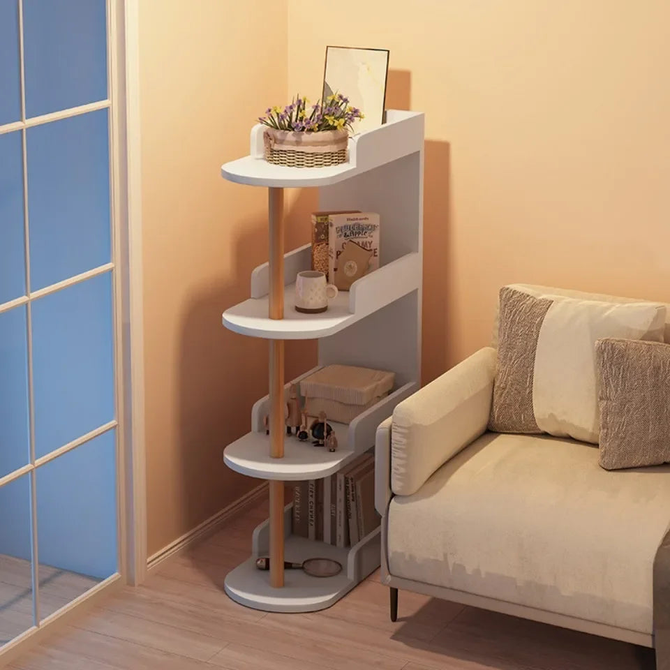 Living Room Crevice Storage Rack Bedroom Bedside Space Saving Storage Cabinet Clip Gap Storage Shelf Household Small Bookshelf