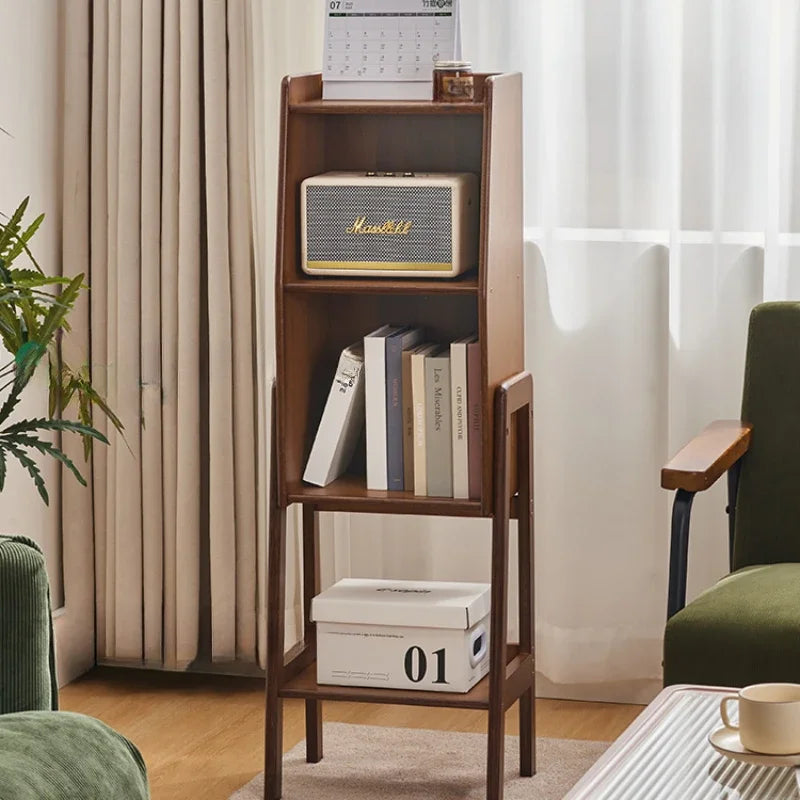 Multilayer Floor Storage Rack Multifunctional Living Room TV Stand Side Cabinet Small Bookshelf Household Organization