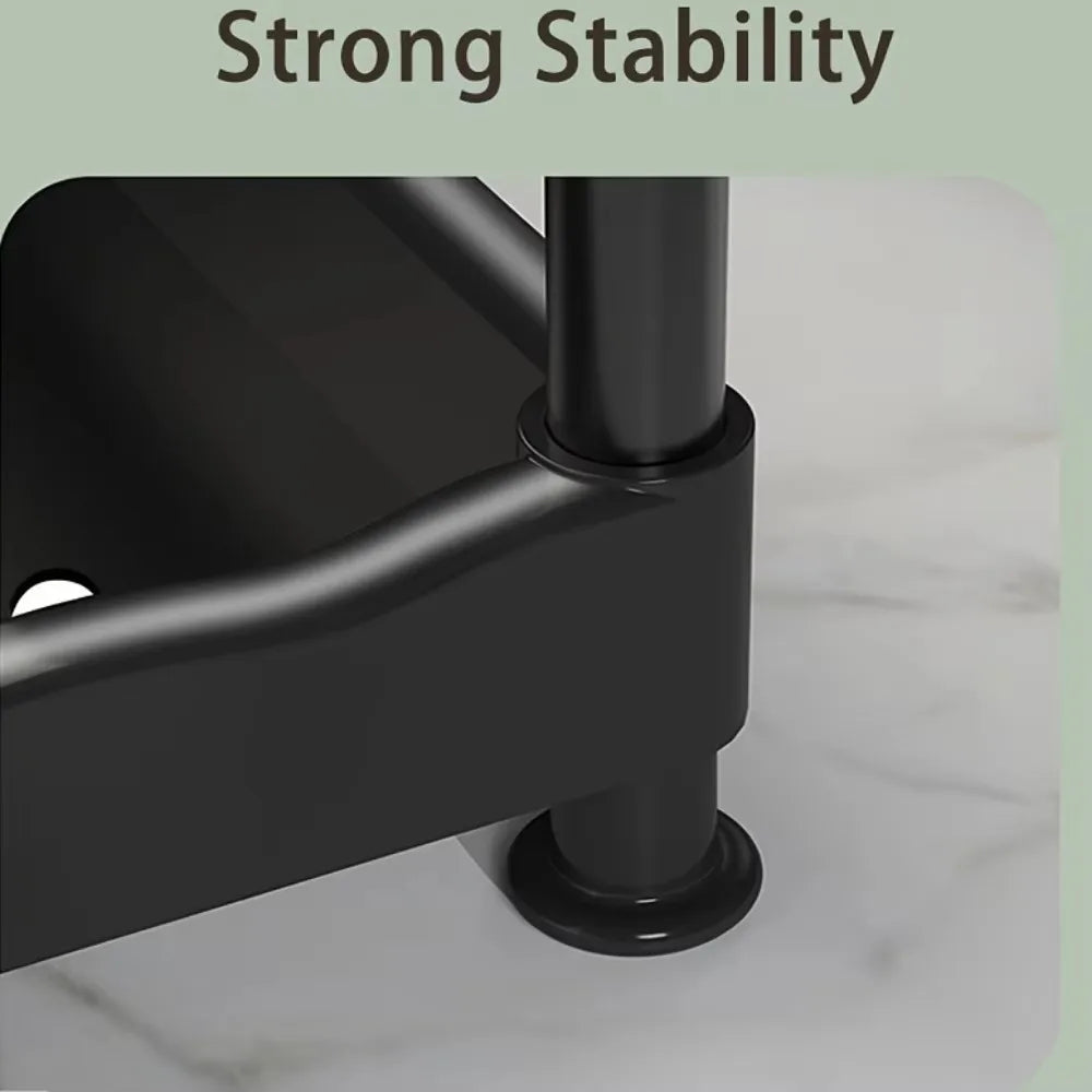 Kitchen Seasoning Shelf Spice Countertop Corner Stands Multi-layer Storage Easy To Clean High-quality Steel Plate Kitchen Shelf