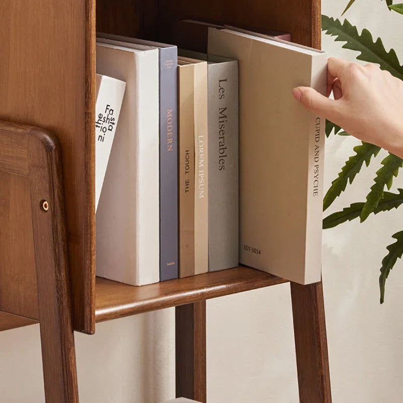 Multilayer Floor Storage Rack Multifunctional Living Room TV Stand Side Cabinet Small Bookshelf Household Organization