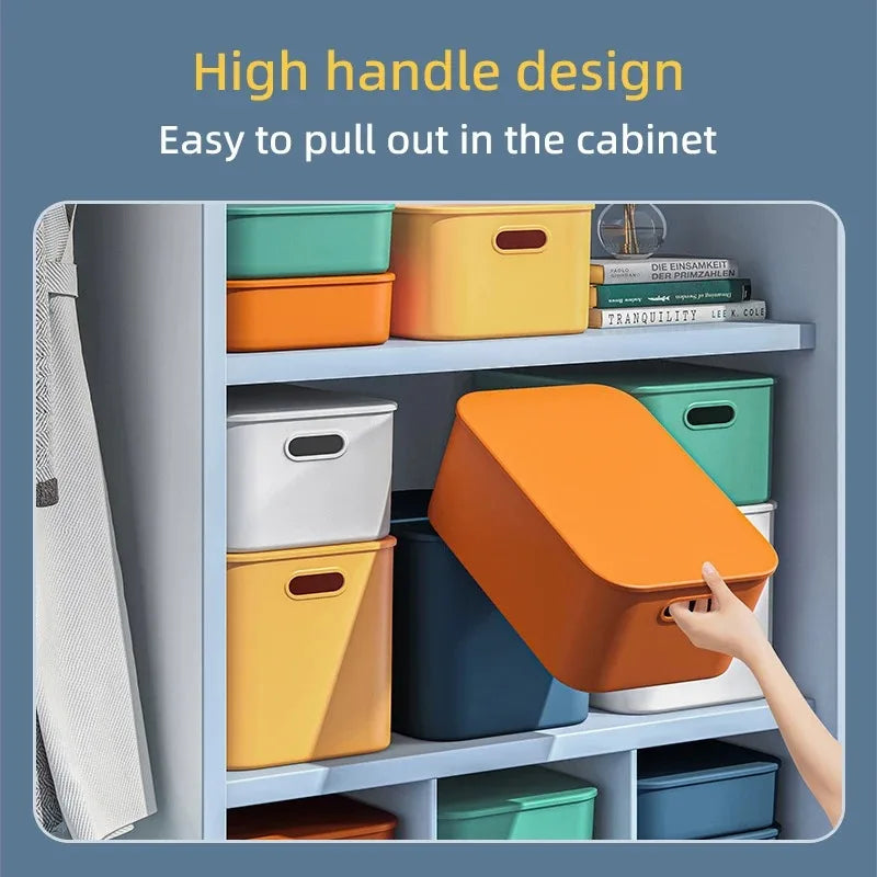 Underwear Stackable Baskets Colorful Desktop snacks Box Containers Plastic Storage Box Jewelry