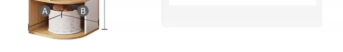 Solid Wood Wall-Mounted Corner Shelf Unit Narrow Bookshelf with Storage Space-Saving Design for Small Living Room & Home Office