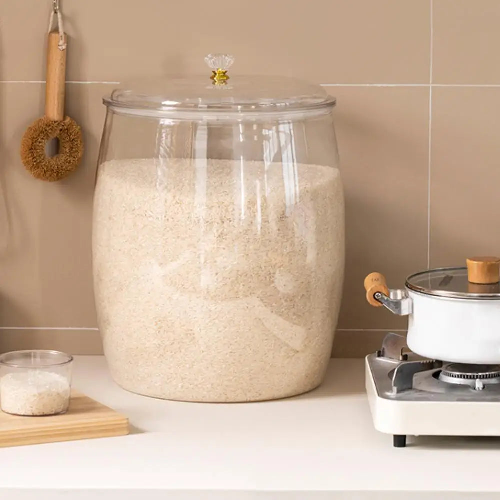 Large Clear Airtight Pantry Storage Container for Cereals, Flour & Dry Foods