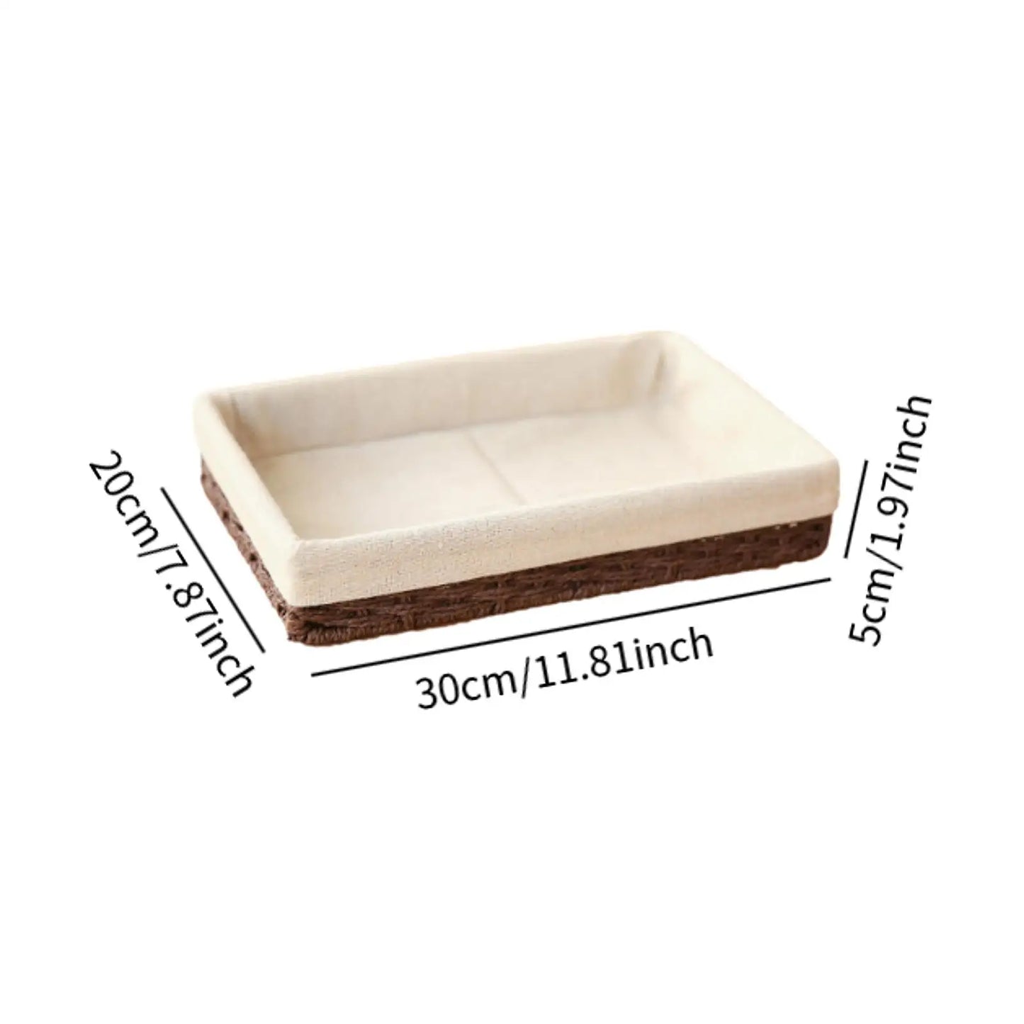 Woven Baskets Handwoven Picnic Basket Display Storage Paper Rope Storage Basket for Cosmetics Lunch Appetizer Snacks Dinner