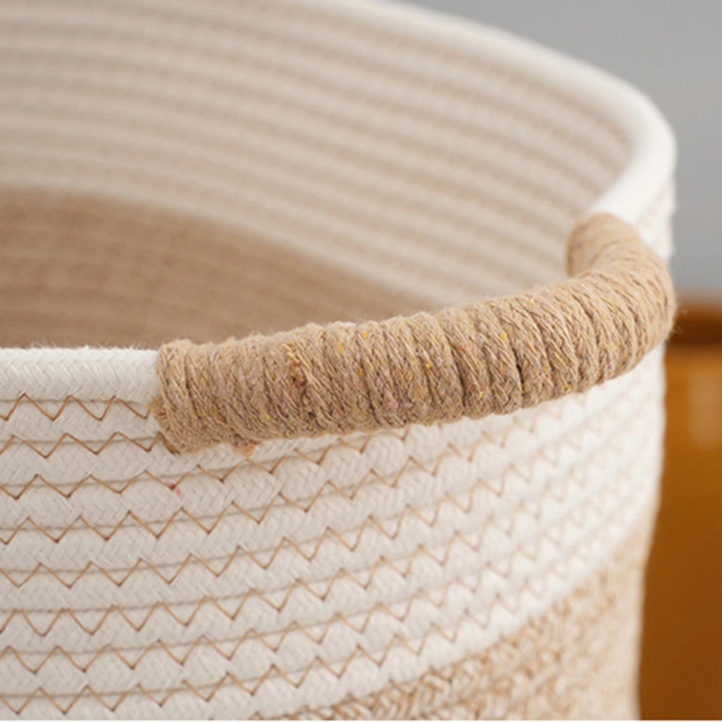 Woven Rope Storage Basket for Home Organization