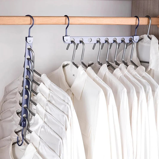 Rotating Hanger Organizer Rack — Foldable Wardrobe Space-Saving Hook