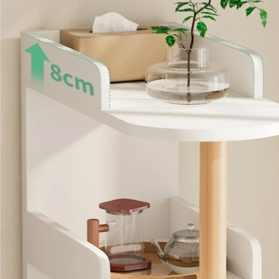 Living Room Crevice Storage Rack Bedroom Bedside Space Saving Storage Cabinet Clip Gap Storage Shelf Household Small Bookshelf