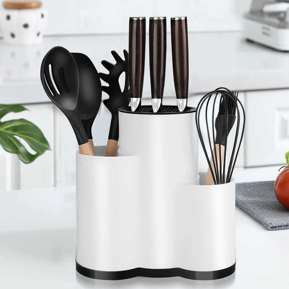 Multi-Function Kitchen Utensil & Knife Holder — Compact Countertop Organizer