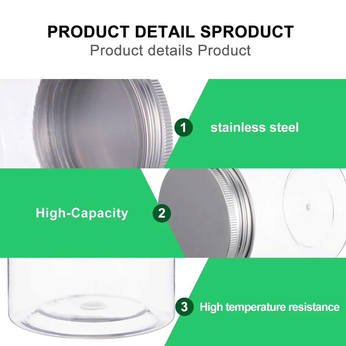 Food Storage Containers with Lids for Cookies, Coffee Beans & Candy