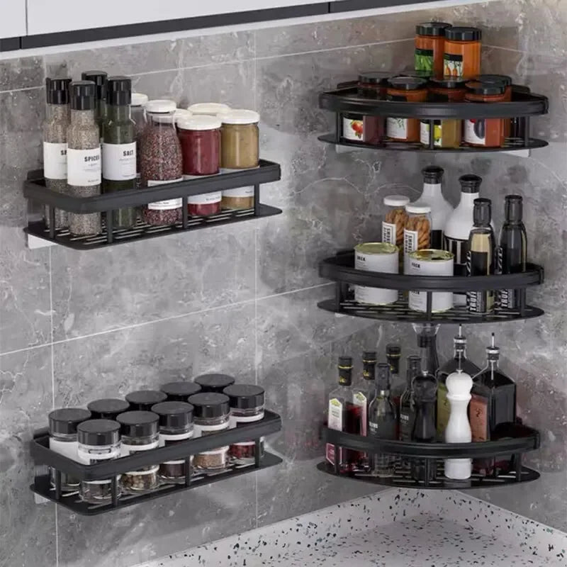 No-Drill Bathroom Corner Shelf for Shower & Storage