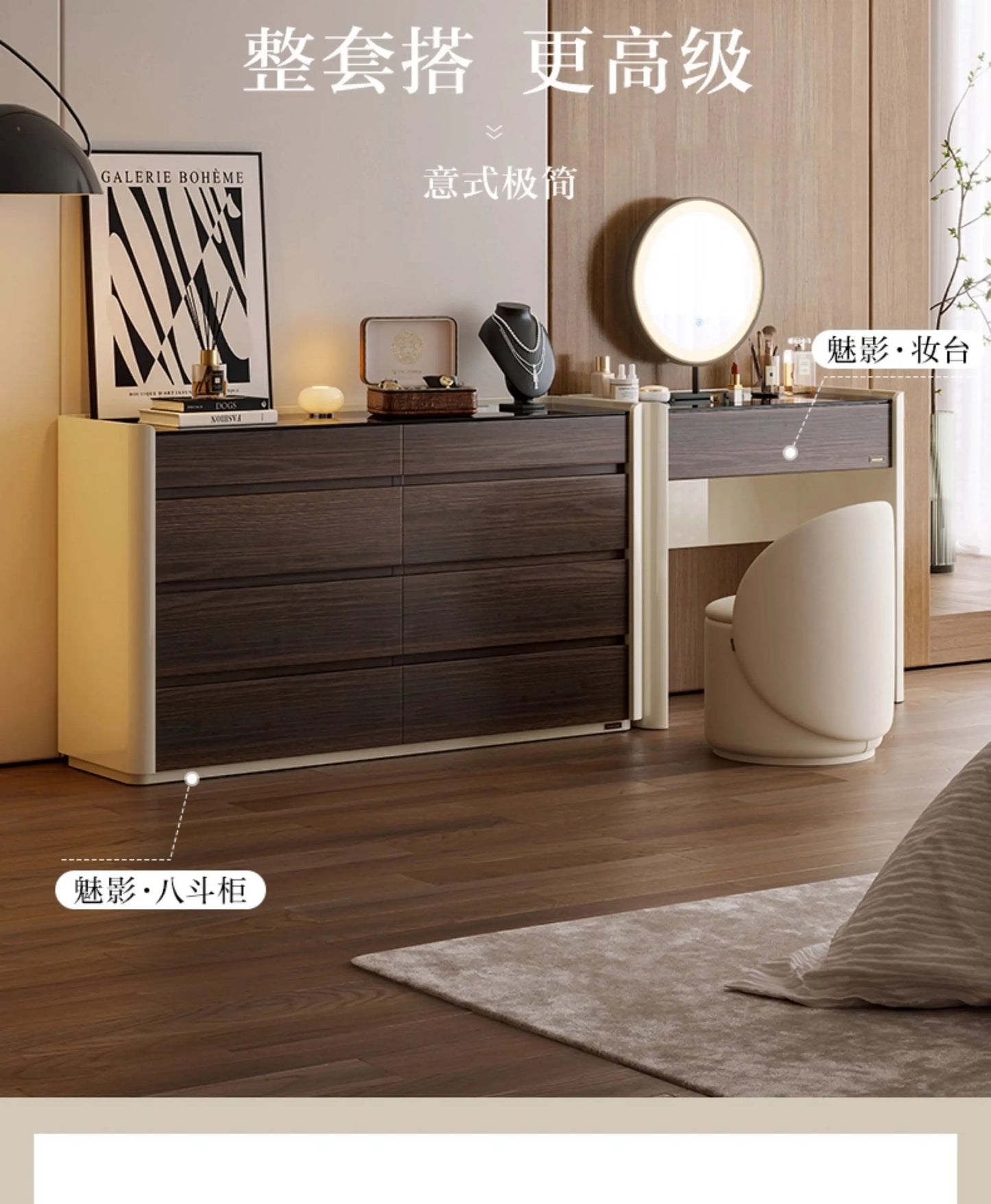 Modern luxury living room cabinets Storage locker Dresser Wardrobe display cabinet drawer type storage stand home furniture