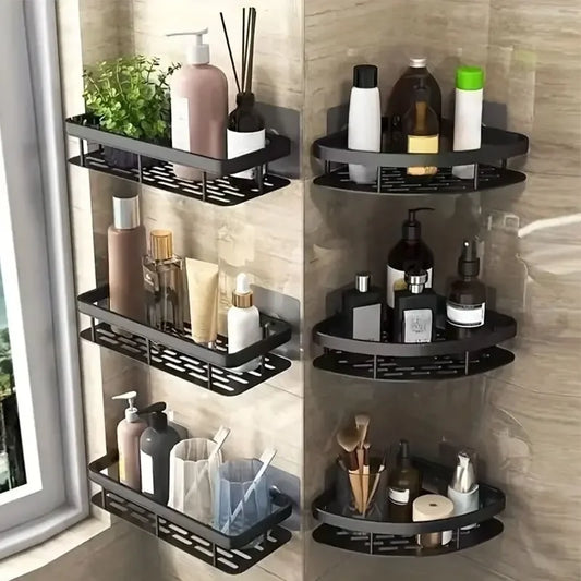 No-Drill Bathroom Corner Shelf for Shower & Storage