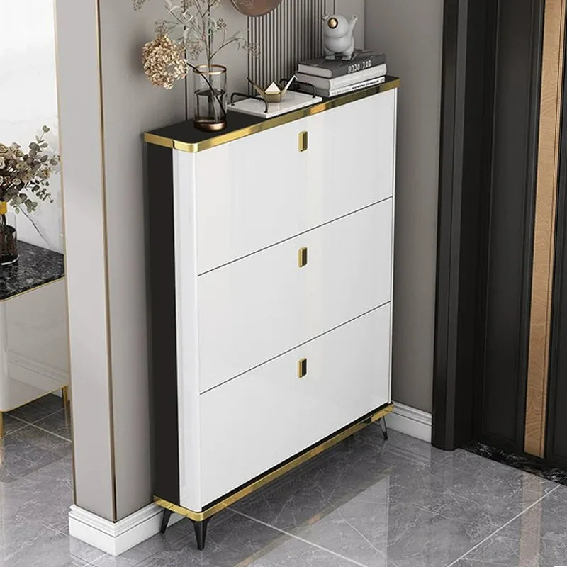 Living Room Household Furniture Ultra-thin Shoe Cabinets Dormitory Hallway Porch Shoe Shelf Small Apartment Hotel Storage Rack