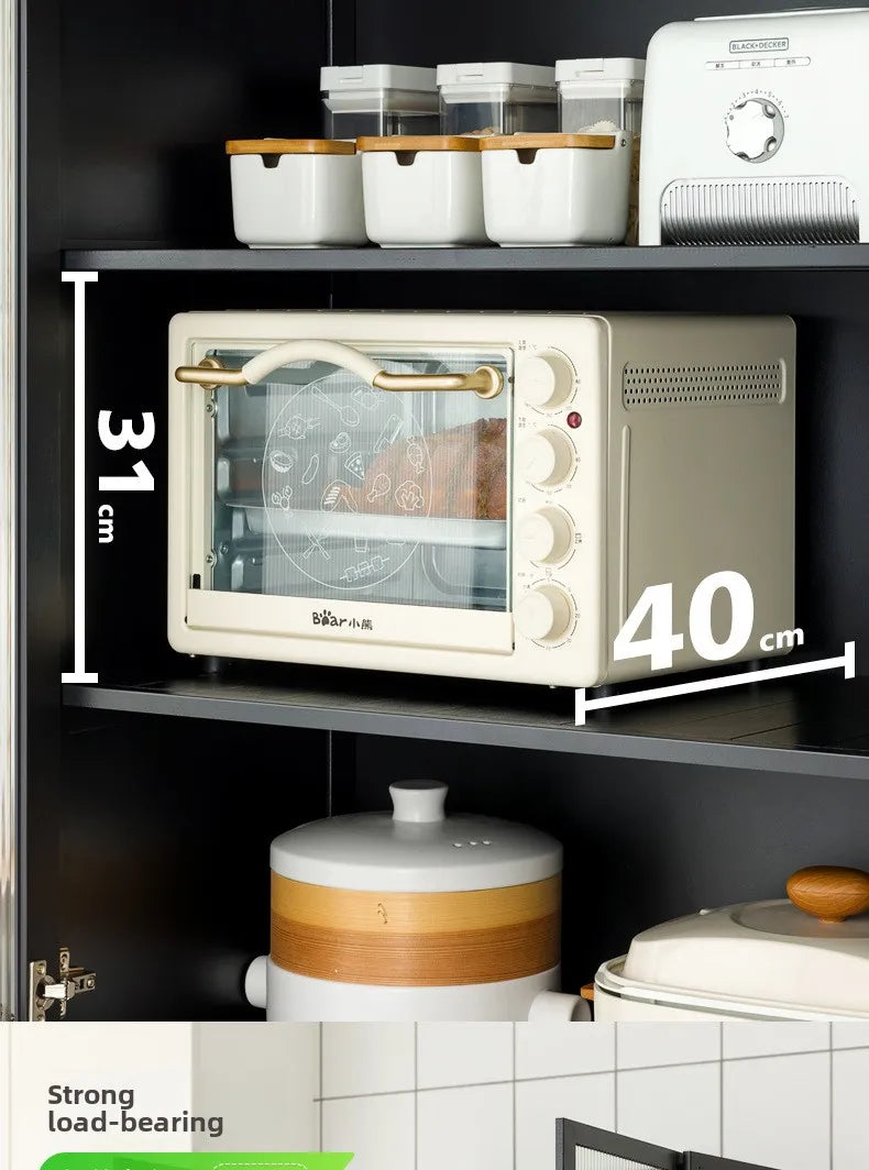 Kitchen shelf, floor standing multifunctional bowl cabinet, microwave oven cabinet, dining side storage cabinet