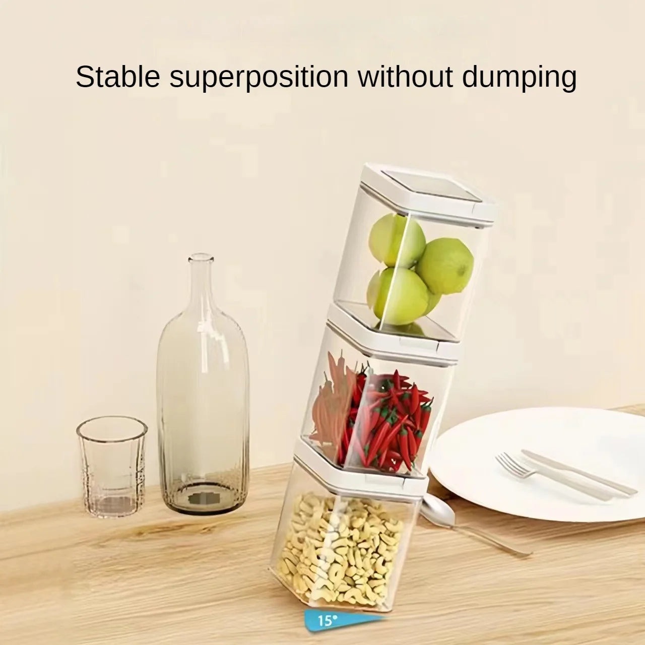 Airtight Kitchen Grain & Snack Storage Container for Coffee and Dry Foods
