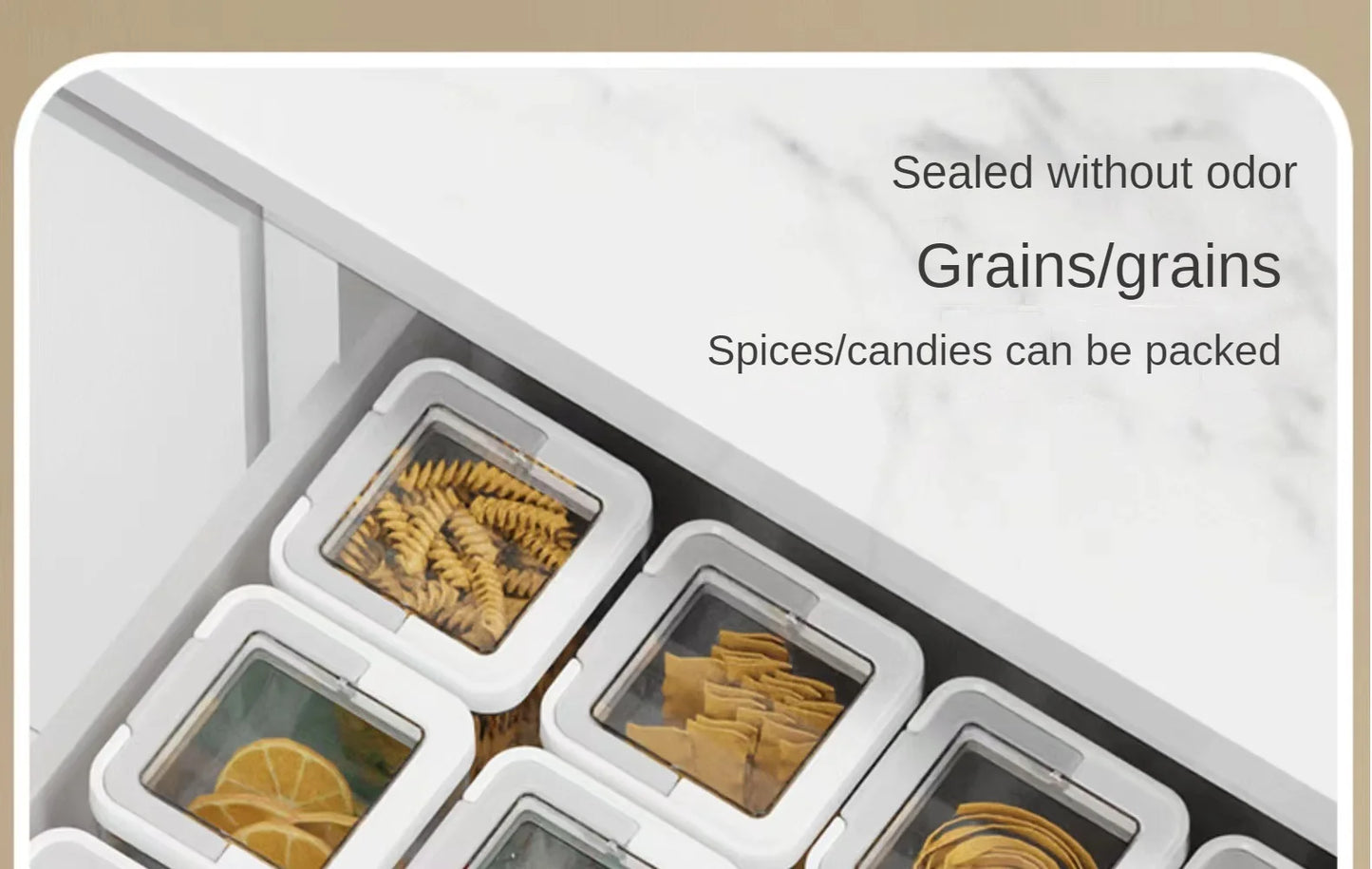 Airtight Kitchen Grain & Snack Storage Container for Coffee and Dry Foods