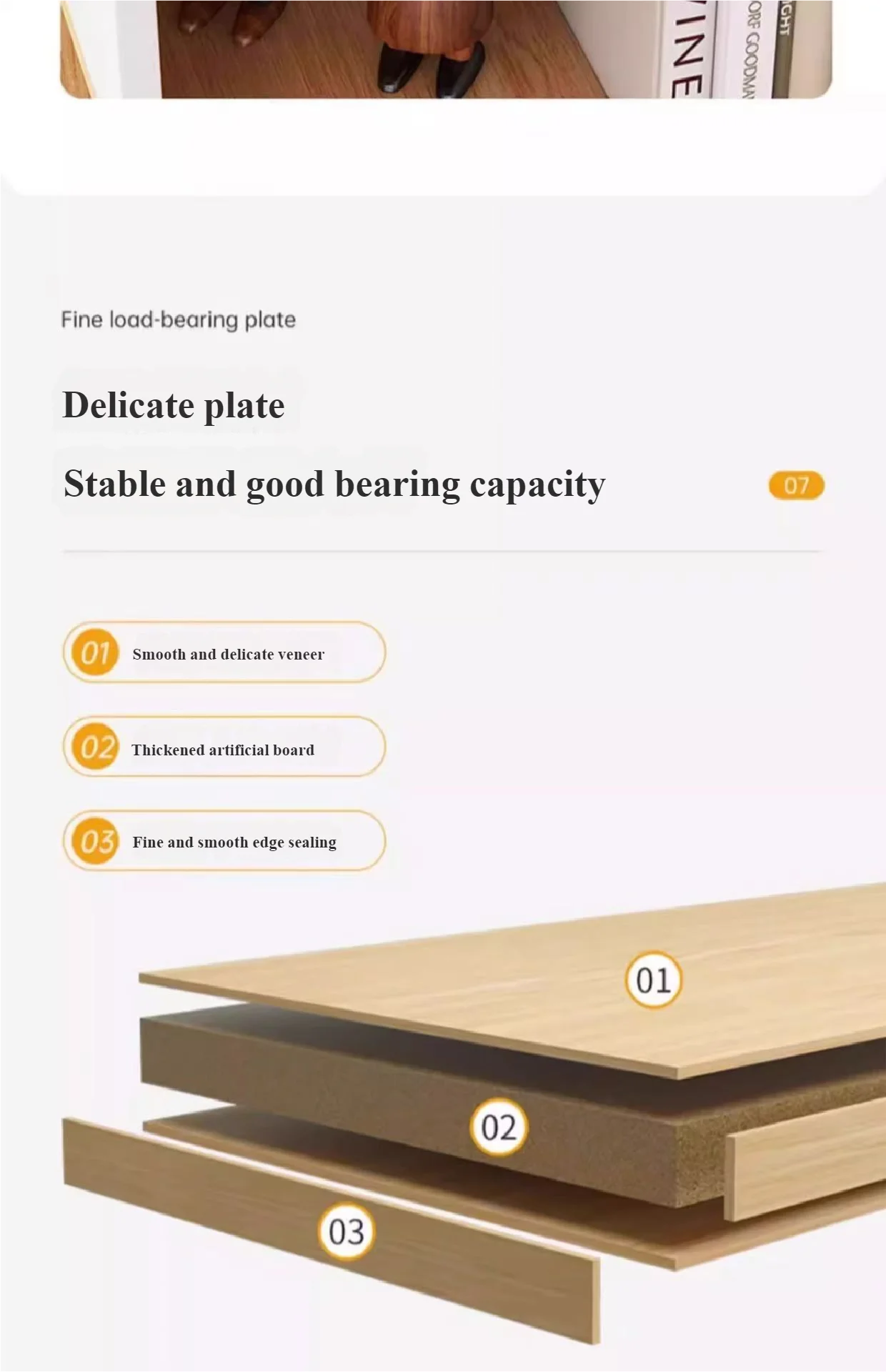 Solid Wood Wall-Mounted Corner Shelf Unit Narrow Bookshelf with Storage Space-Saving Design for Small Living Room & Home Office