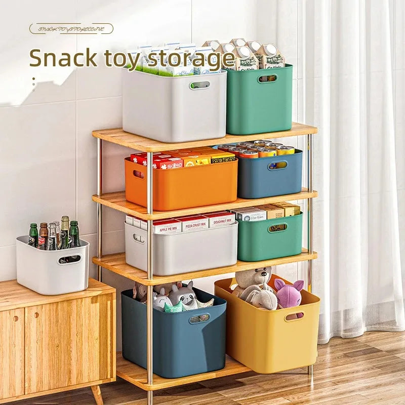 Underwear Stackable Baskets Colorful Desktop snacks Box Containers Plastic Storage Box Jewelry