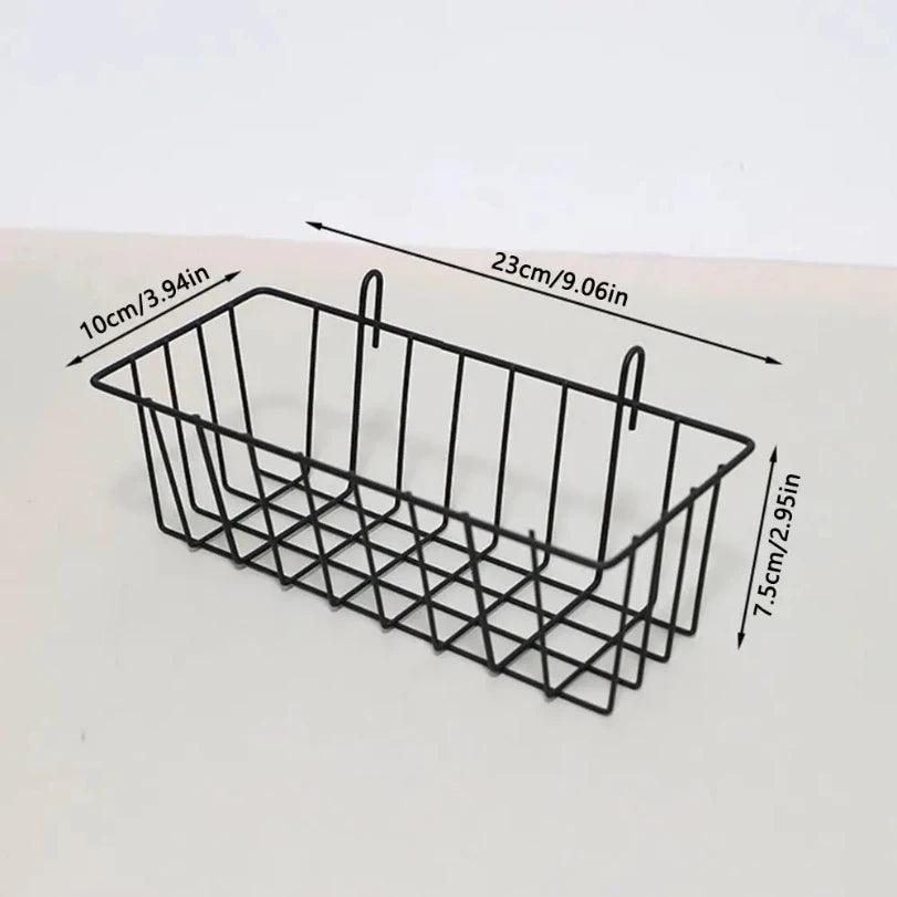 Multifunctional Kitchen Bathroom Panel Basket DIY Hanging Grid Rack Art Storage Baskets Display Racks Home Wall Decoration
