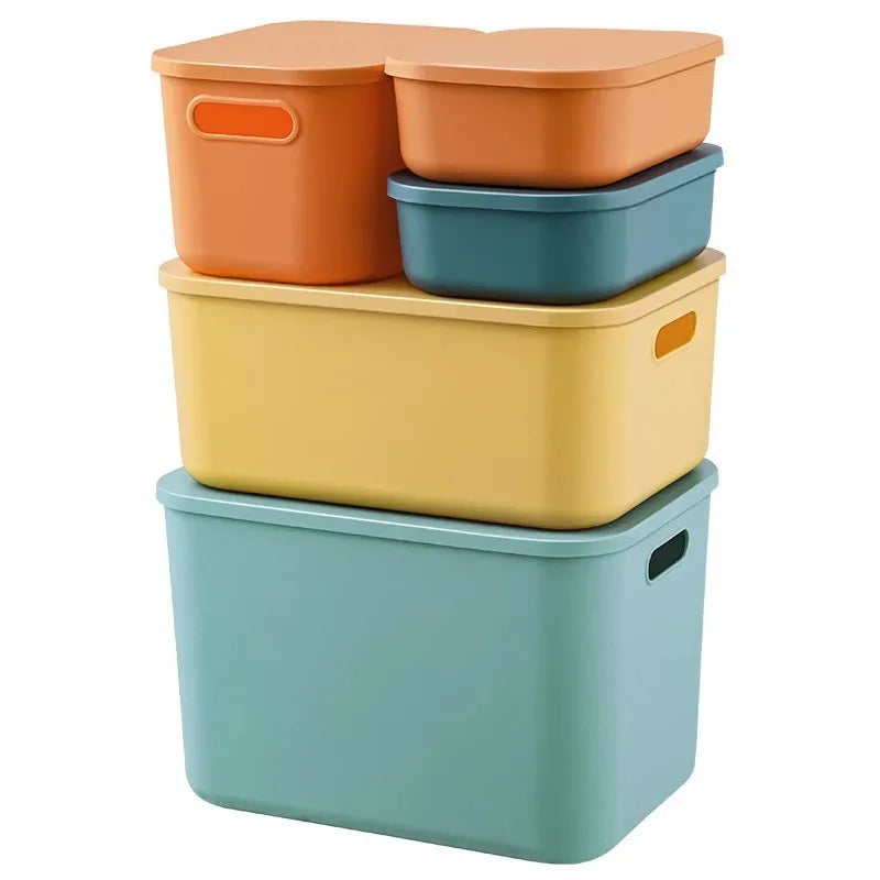 Underwear Stackable Baskets Colorful Desktop snacks Box Containers Plastic Storage Box Jewelry