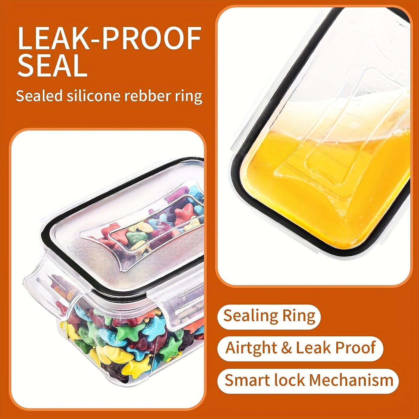 Skroam 36-Pack Airtight Food Storage Containers – BPA-Free Pantry Organization Set with Lids, Labels & Marker